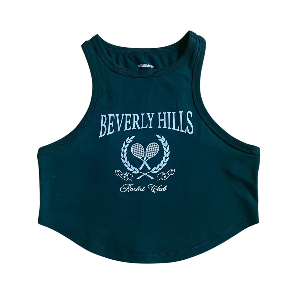 Wild Fable Dark Green Crop Top